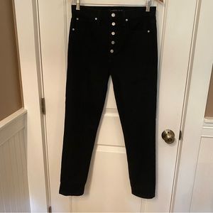 WE WORE WHAT JOE’S JEANS BLACK DENIM DANIELLE HIGH WAIST VINTAGE STRAIGHT LEG 27